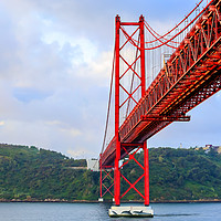 Buy canvas prints of Lisbon Bridge by Ian Danbury