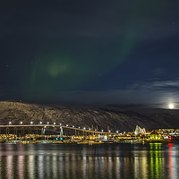 Buy canvas prints of Aurora Borealis in Tromso by Ian Danbury