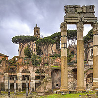 Buy canvas prints of The Forum in Rome by Ian Danbury