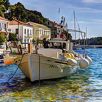Buy canvas prints of Boat in Greek islands by Ian Danbury