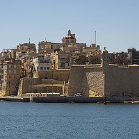 Buy canvas prints of San Pawl from Grand Harbour, Valetta by Ian Danbury