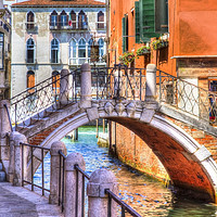 Buy canvas prints of Small Venetian Bridge by Ian Danbury