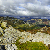 Buy canvas prints of  View from Holme Fell by Brian Garner