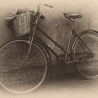 Buy canvas prints of  Antique Bicycle by Brian Garner