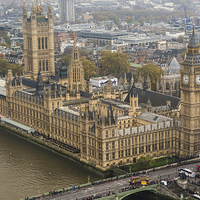 Buy canvas prints of  Parliament from the London Eye by Brian Garner