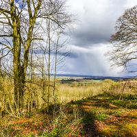 Buy canvas prints of  Autumn Rain over the Vale by Brian Garner