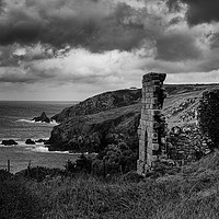 Buy canvas prints of Ruined Cornish Tin Mine by Brian Garner