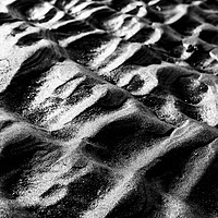 Buy canvas prints of Brancaster Beach Sand Ripples in Black and White by Brian Garner