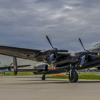 Buy canvas prints of  Taxiing Lancasters by David Charlton