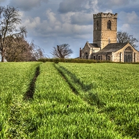 Buy canvas prints of  Lonely Church by David Charlton