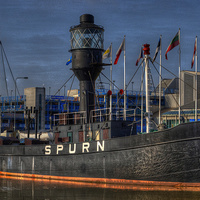 Buy canvas prints of  Spurn Lightship by David Charlton