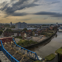 Buy canvas prints of  Hull on the Rooftops by David Charlton