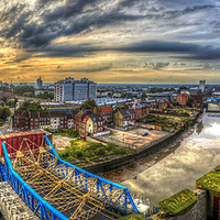 Buy canvas prints of Hull on the Rooftops by David Charlton