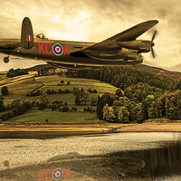 Buy canvas prints of Avro Lancaster (Thumper PA474) by David Charlton