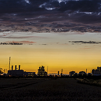 Buy canvas prints of  Saltend Chemical Works by David Charlton