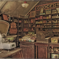 Buy canvas prints of The Old Grocery Store by Mal Bray