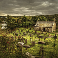 Buy canvas prints of  St Tysilio's Church, Anglesey by Mal Bray