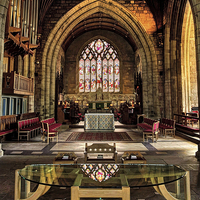 Buy canvas prints of St Asaph Cathedral by Mal Bray