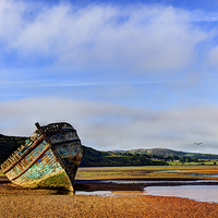 Buy canvas prints of  Boat Wreck, Dulas Bay, Anglesey by Mal Bray