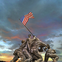 Buy canvas prints of  The Battle of Iwo Jima by Mal Bray