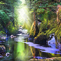 Buy canvas prints of     The Mysterious Fairy Glen Gorge                by Mal Bray