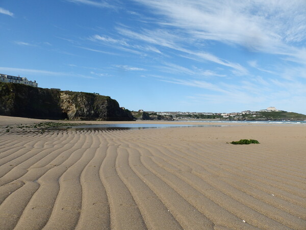 Ripple Marked Sand at Newquay Picture Board by John Bridge