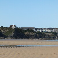 Buy canvas prints of Ripple Marked Sand at Newquay by John Bridge