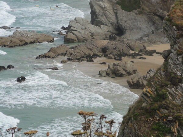 Erosion and Deposition at Newquay Picture Board by John Bridge