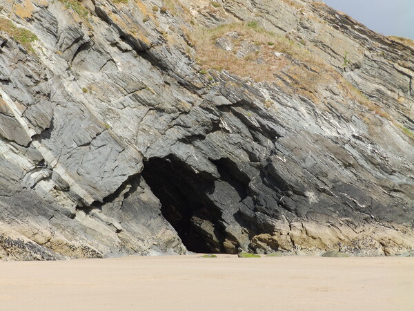 Erosion and Deposition at Newquay Picture Board by John Bridge