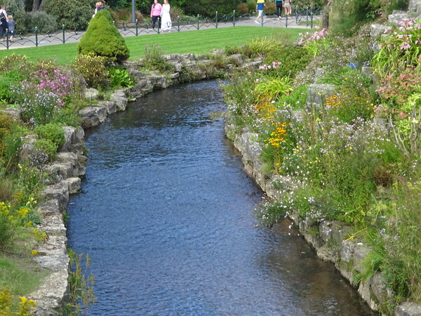 A Stream Flows in Bournemouth Picture Board by John Bridge