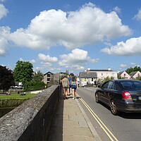 Buy canvas prints of A Bridge over the River Dart at Totnes by John Bridge