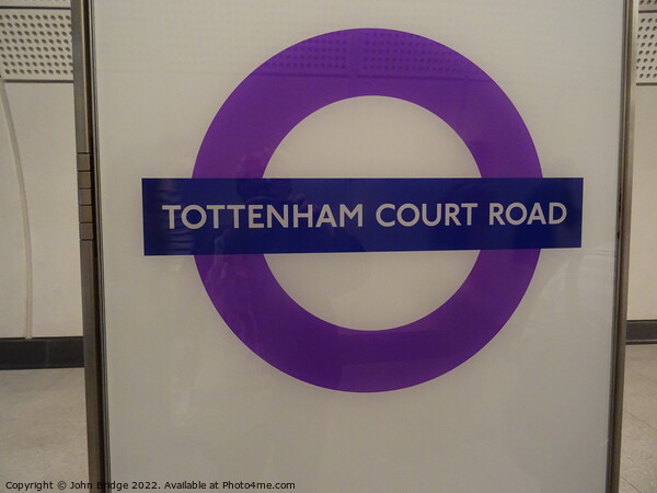Tottenham Court Road Station Picture Board by John Bridge