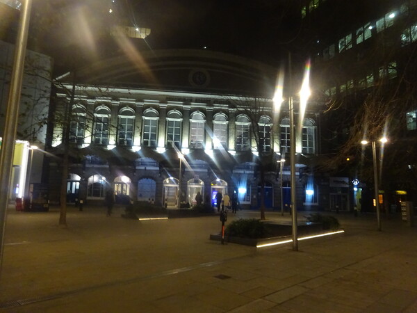 Fenchurch Street Station by Night Picture Board by John Bridge