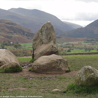 Buy canvas prints of Ancient Rocks in the Lake District by John Bridge