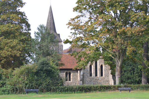 The Church on Hatfield Heath Picture Board by John Bridge