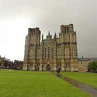 Buy canvas prints of Wells Cathedral by John Bridge