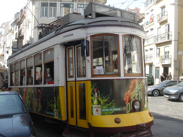 Lisbon Tram Picture Board by John Bridge
