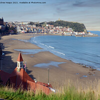 Buy canvas prints of Scarborough south shore bay. by Andrew Heaps