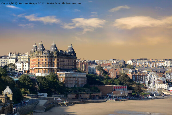 Scarborough Grand Hotel Picture Board by Andrew Heaps