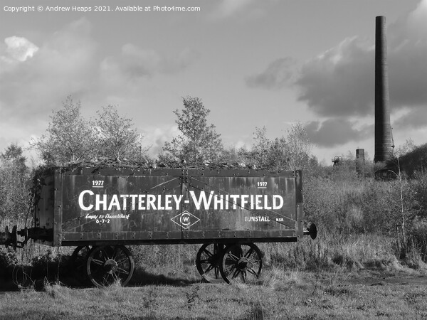 Coal mining rail truck at Chattereley Whitfield mi Picture Board by Andrew Heaps