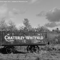 Buy canvas prints of Coal mining rail truck at Chattereley Whitfield mi by Andrew Heaps