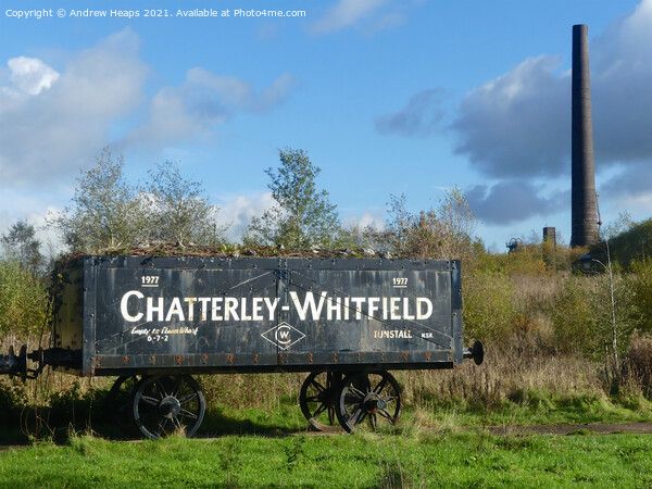 Coal mining rail truck at Chattereley Whitfield Ru Picture Board by Andrew Heaps