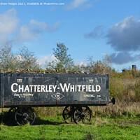 Buy canvas prints of Coal mining rail truck at Chattereley Whitfield Ru by Andrew Heaps