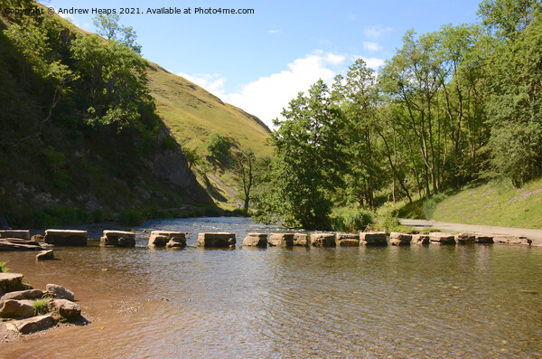 Stepping Stones at Dovedale. Picture Board by Andrew Heaps