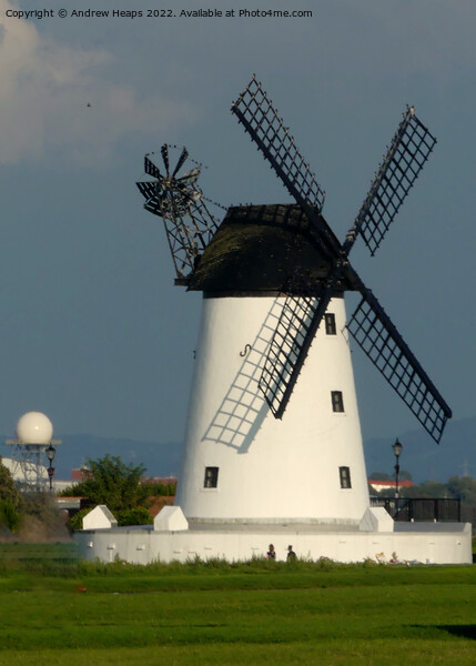 Majestic Ashton Windmill by the Coast Picture Board by Andrew Heaps