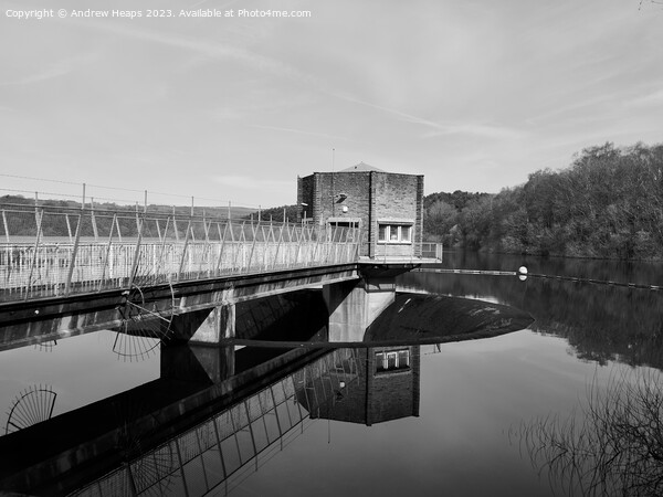 Industrial Beauty at Tittersworth Reservoir Picture Board by Andrew Heaps