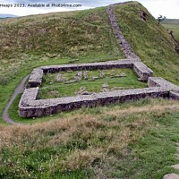 Buy canvas prints of Historic Hadrian's Wall ruins by Andrew Heaps
