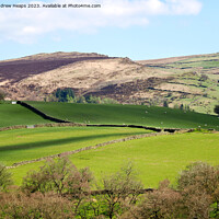 Buy canvas prints of Rolling hillside Peak District area Majestic Vista by Andrew Heaps