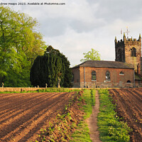 Buy canvas prints of Lawton church on a summers day by Andrew Heaps