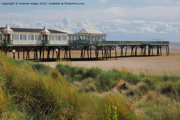 Lytham St Annes pier on summers day in HDR Picture Board by Andrew Heaps
